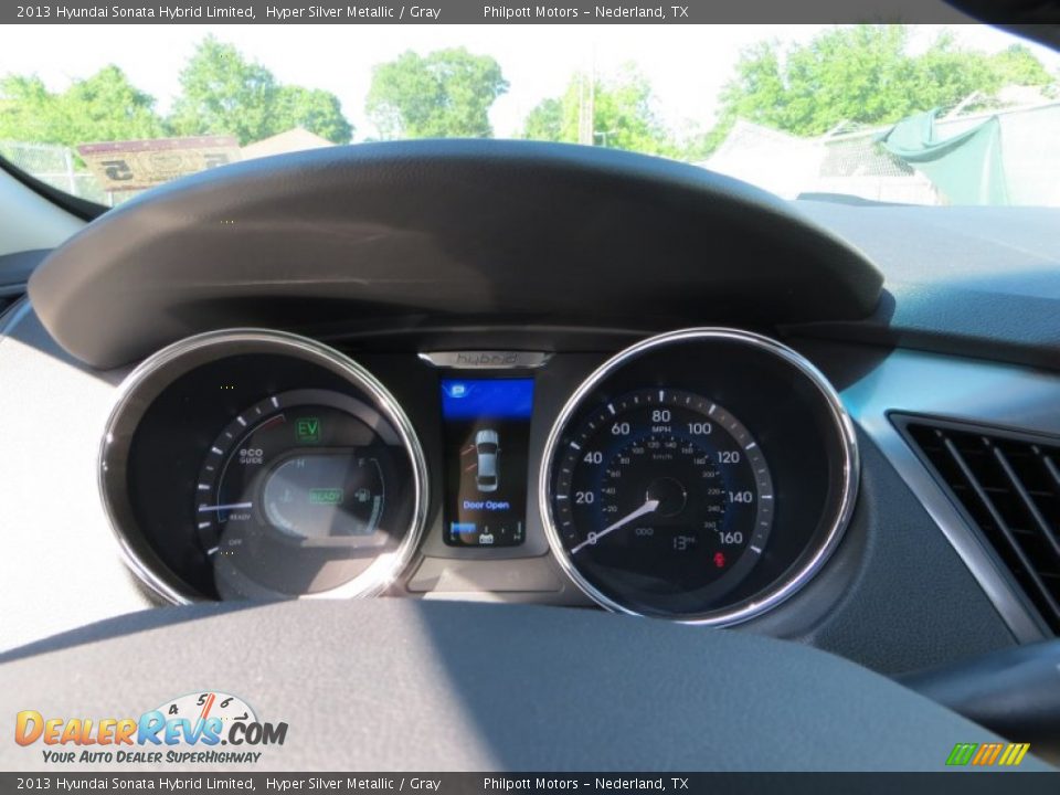 2013 Hyundai Sonata Hybrid Limited Gauges Photo #34