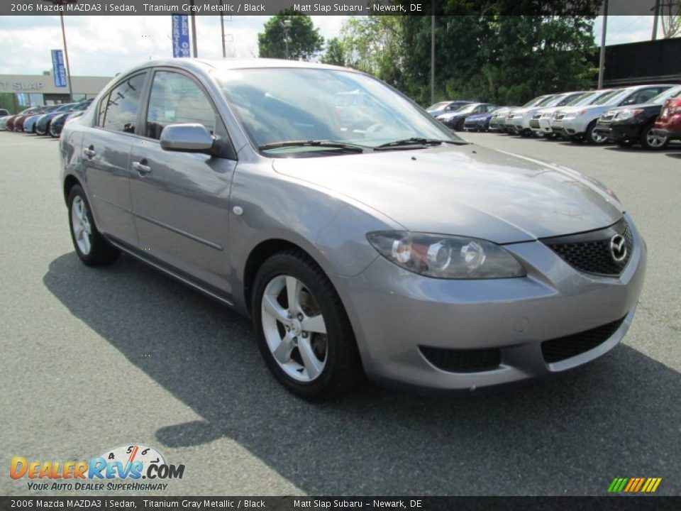 2006 Mazda MAZDA3 i Sedan Titanium Gray Metallic / Black Photo #4