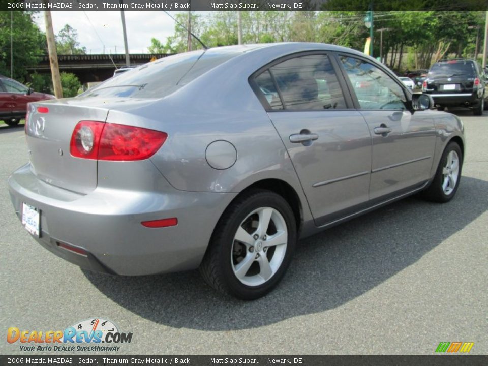 2006 Mazda MAZDA3 i Sedan Titanium Gray Metallic / Black Photo #6