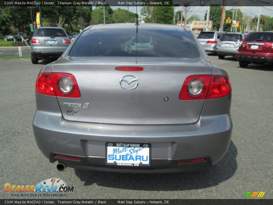 2006 Mazda MAZDA3 i Sedan Titanium Gray Metallic / Black Photo #7