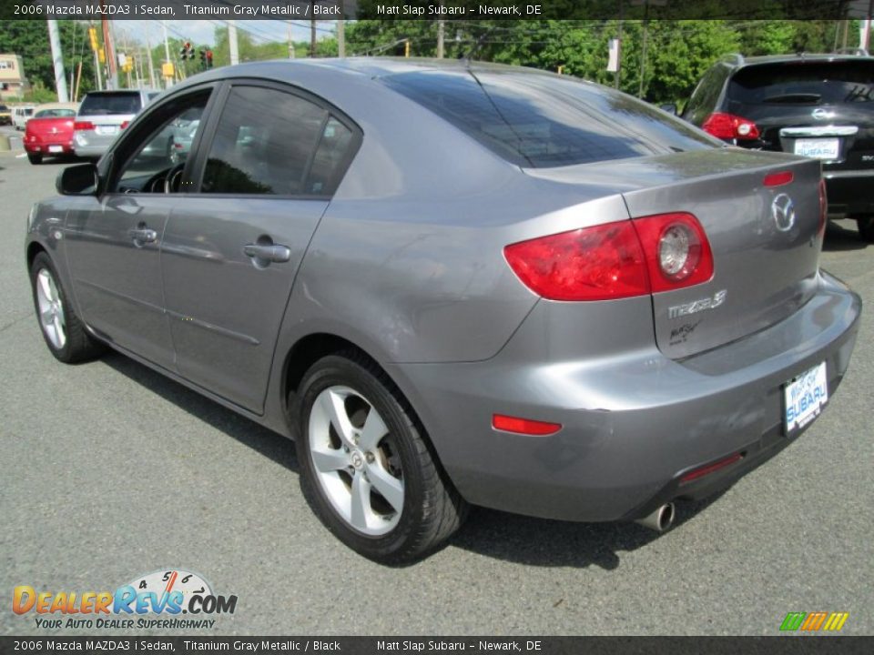 2006 Mazda MAZDA3 i Sedan Titanium Gray Metallic / Black Photo #8