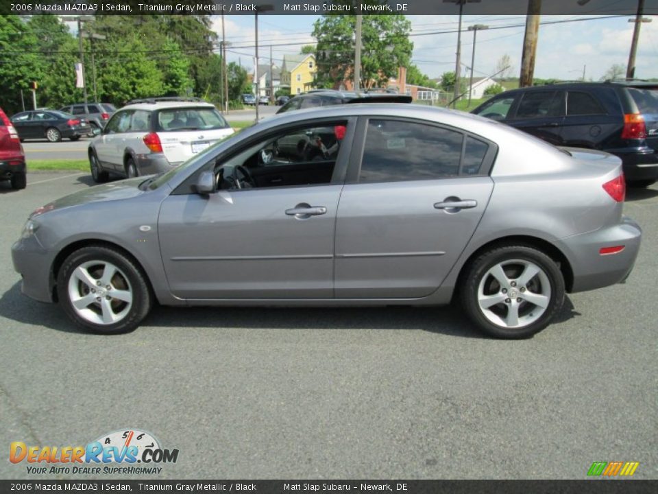 2006 Mazda MAZDA3 i Sedan Titanium Gray Metallic / Black Photo #9