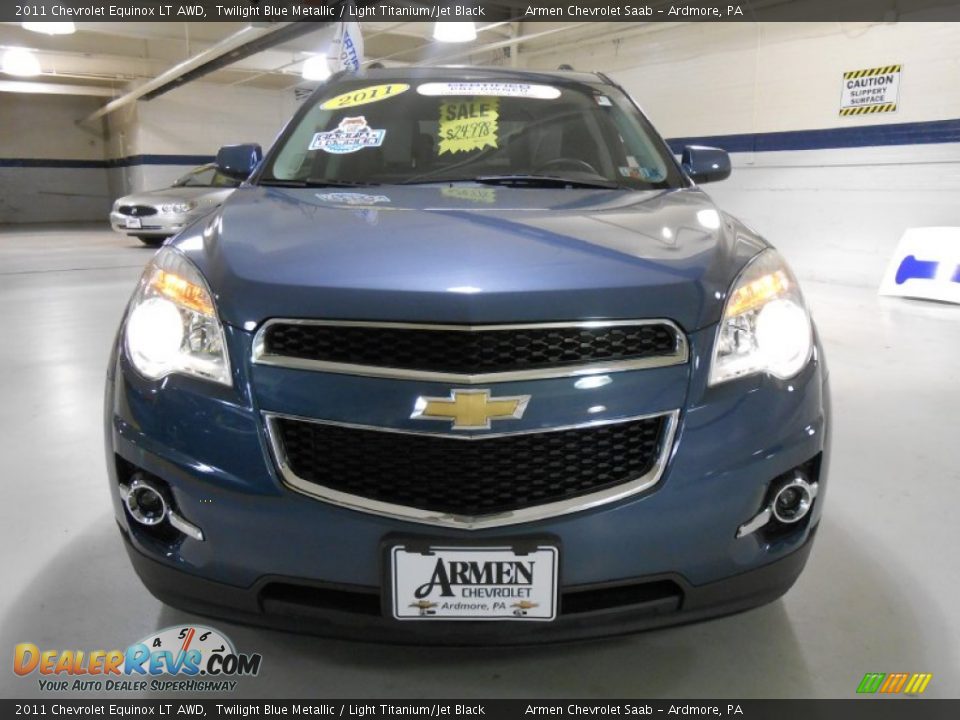 2011 Chevrolet Equinox LT AWD Twilight Blue Metallic / Light Titanium/Jet Black Photo #2