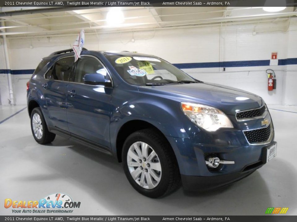 2011 Chevrolet Equinox LT AWD Twilight Blue Metallic / Light Titanium/Jet Black Photo #3