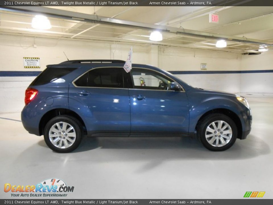 2011 Chevrolet Equinox LT AWD Twilight Blue Metallic / Light Titanium/Jet Black Photo #4