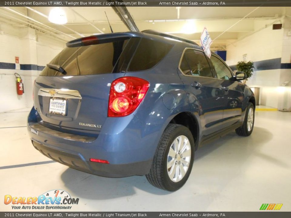 2011 Chevrolet Equinox LT AWD Twilight Blue Metallic / Light Titanium/Jet Black Photo #5
