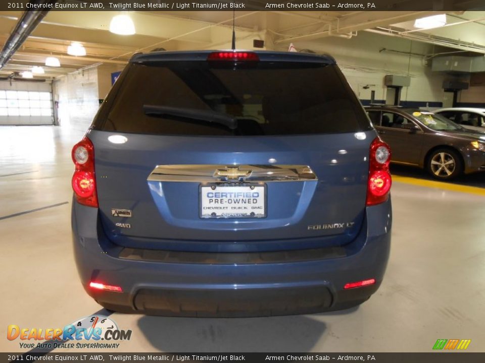 2011 Chevrolet Equinox LT AWD Twilight Blue Metallic / Light Titanium/Jet Black Photo #6