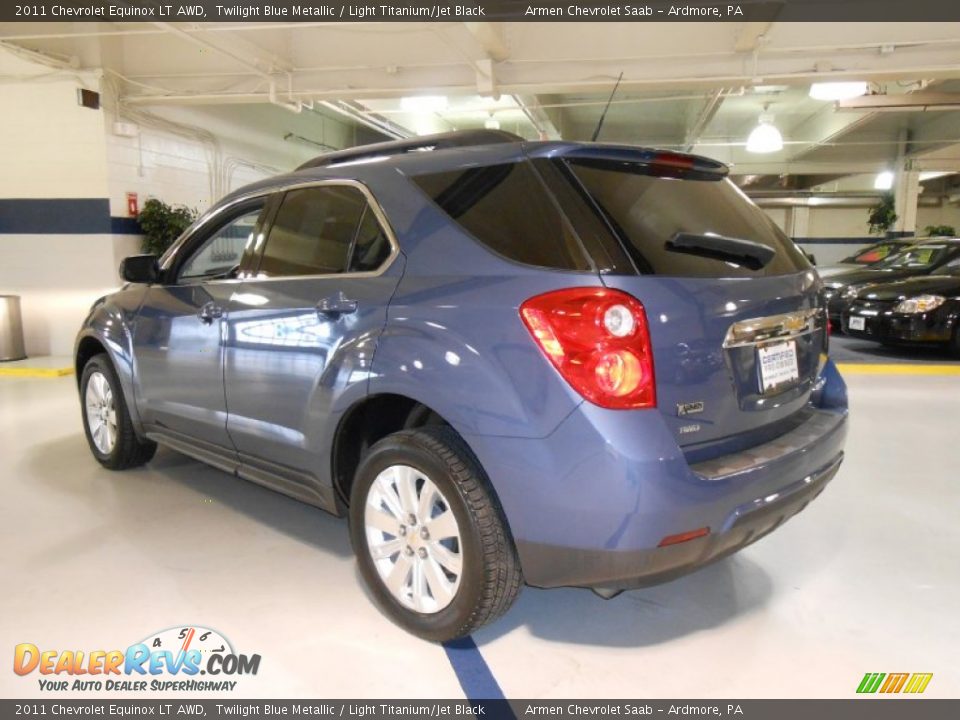 2011 Chevrolet Equinox LT AWD Twilight Blue Metallic / Light Titanium/Jet Black Photo #7