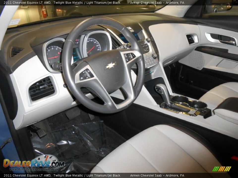2011 Chevrolet Equinox LT AWD Twilight Blue Metallic / Light Titanium/Jet Black Photo #9