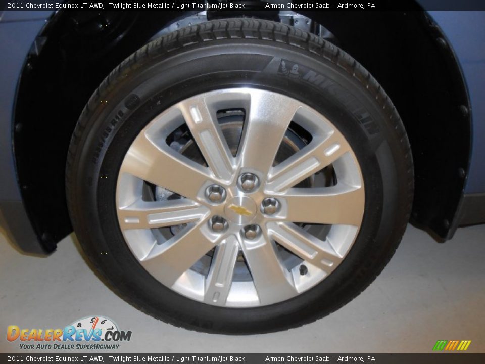 2011 Chevrolet Equinox LT AWD Twilight Blue Metallic / Light Titanium/Jet Black Photo #21