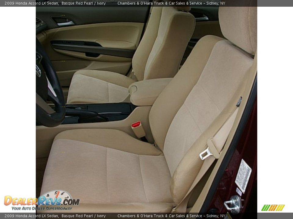 2009 Honda Accord LX Sedan Basque Red Pearl / Ivory Photo #3