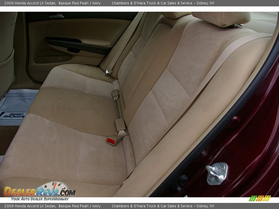 2009 Honda Accord LX Sedan Basque Red Pearl / Ivory Photo #4