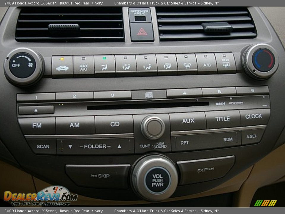 2009 Honda Accord LX Sedan Basque Red Pearl / Ivory Photo #5