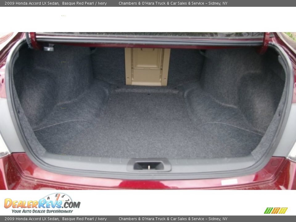 2009 Honda Accord LX Sedan Basque Red Pearl / Ivory Photo #9