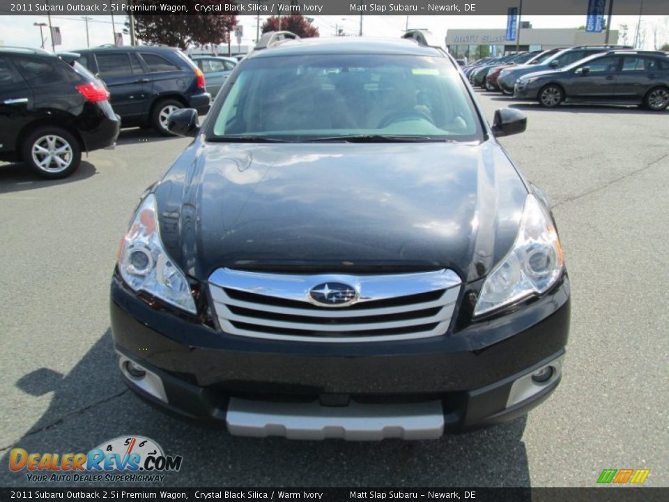 2011 Subaru Outback 2.5i Premium Wagon Crystal Black Silica / Warm Ivory Photo #3