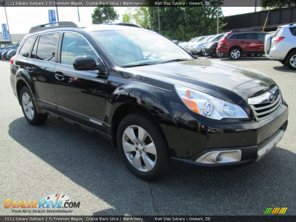 2011 Subaru Outback 2.5i Premium Wagon Crystal Black Silica / Warm Ivory Photo #4