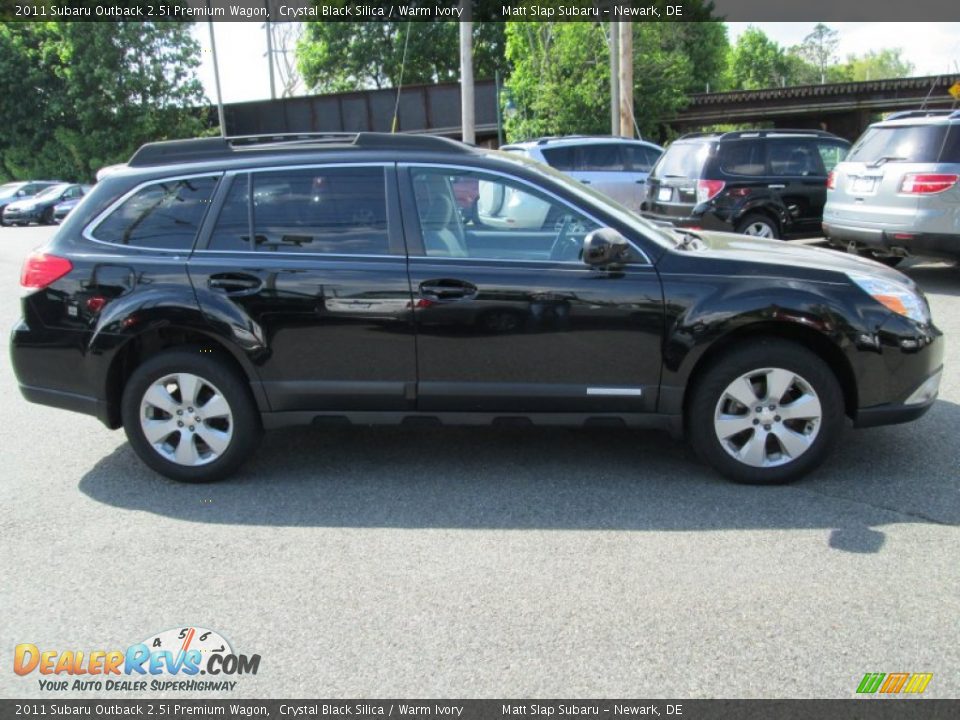 2011 Subaru Outback 2.5i Premium Wagon Crystal Black Silica / Warm Ivory Photo #5