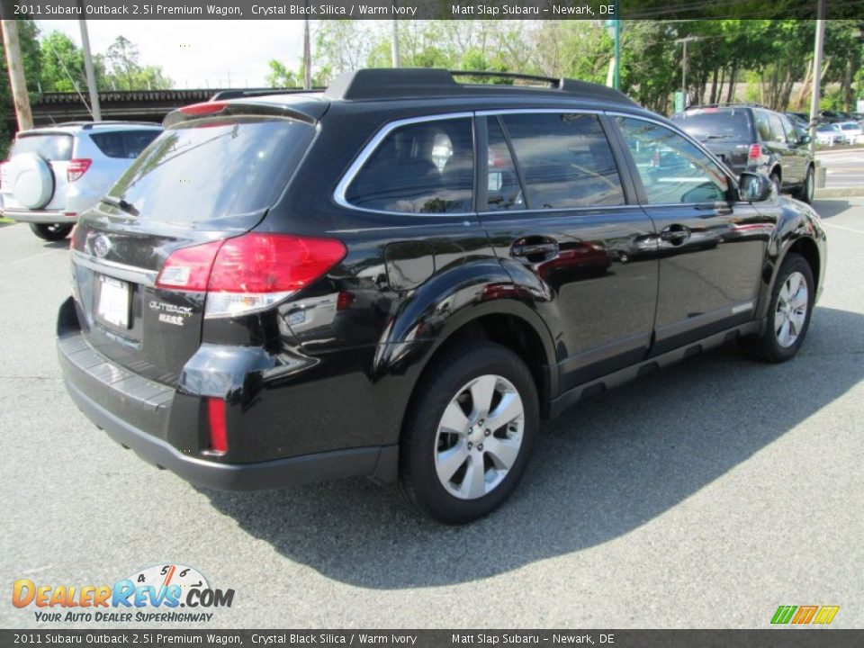 2011 Subaru Outback 2.5i Premium Wagon Crystal Black Silica / Warm Ivory Photo #6