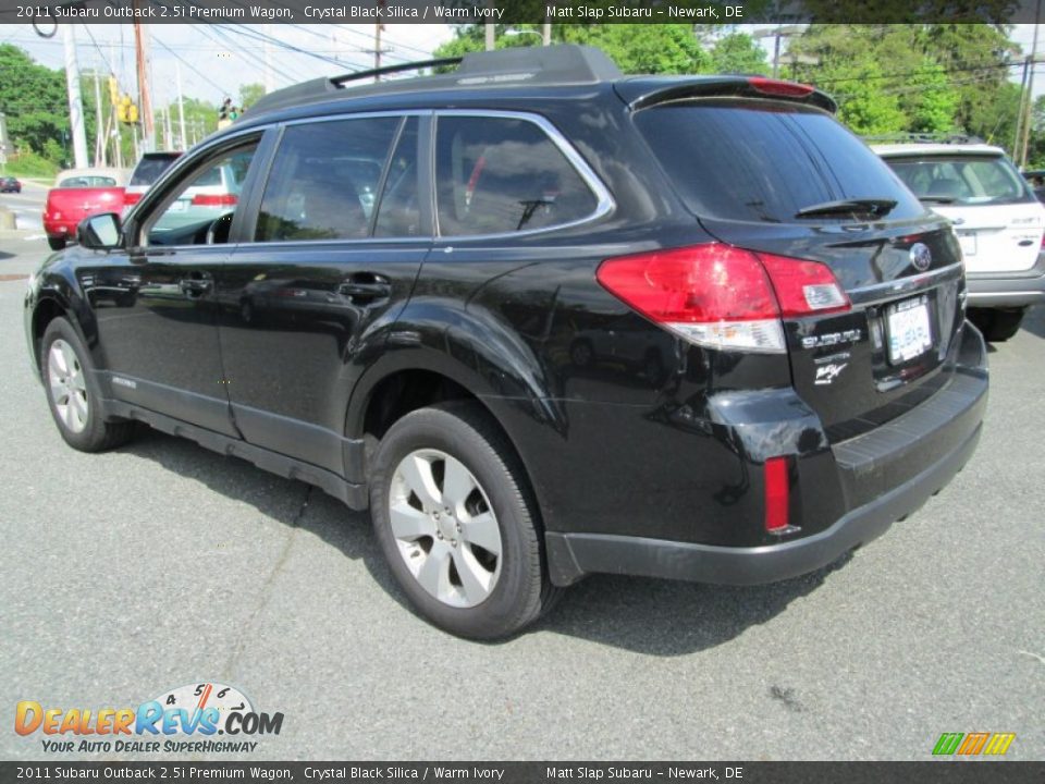 2011 Subaru Outback 2.5i Premium Wagon Crystal Black Silica / Warm Ivory Photo #8