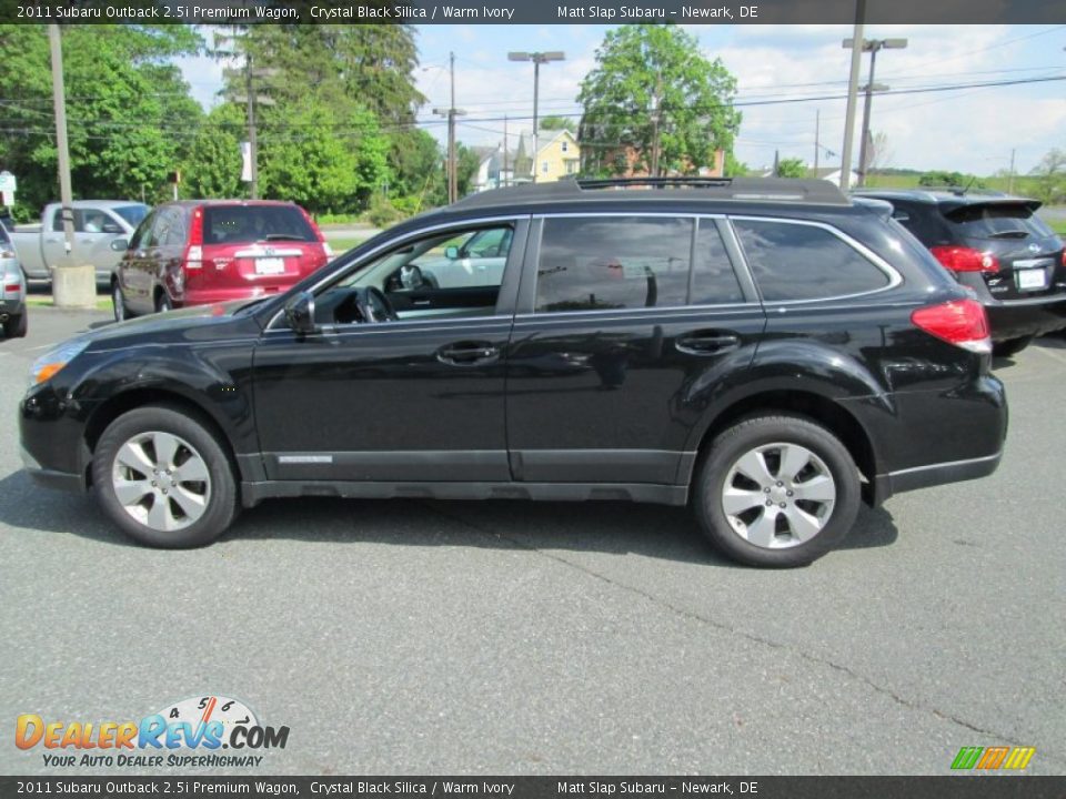 2011 Subaru Outback 2.5i Premium Wagon Crystal Black Silica / Warm Ivory Photo #9