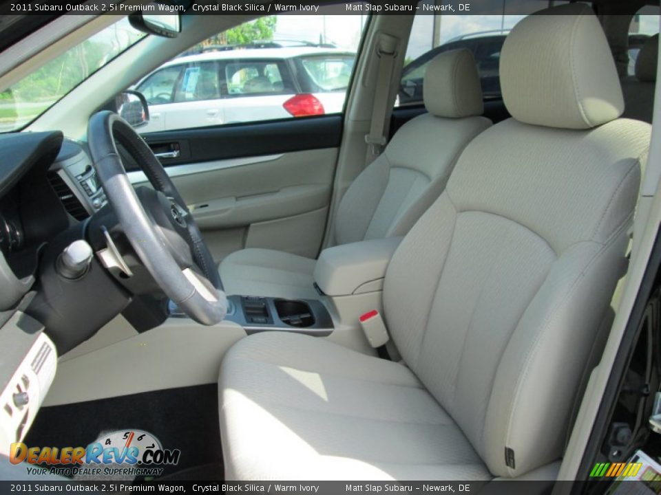 2011 Subaru Outback 2.5i Premium Wagon Crystal Black Silica / Warm Ivory Photo #14