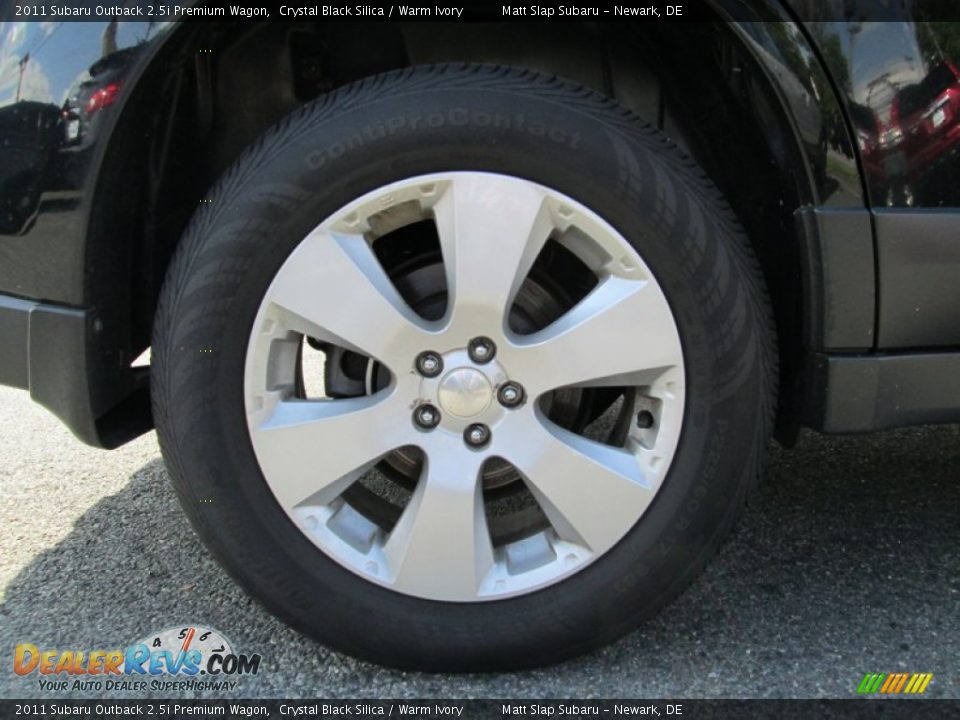 2011 Subaru Outback 2.5i Premium Wagon Crystal Black Silica / Warm Ivory Photo #21