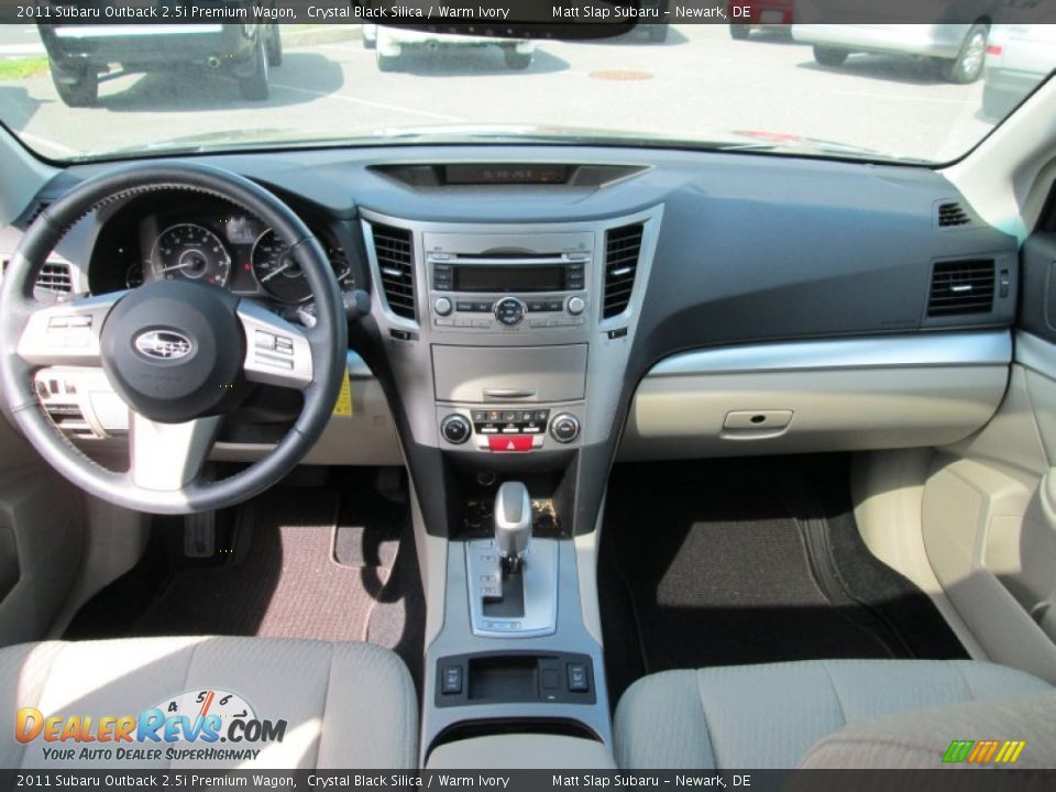 2011 Subaru Outback 2.5i Premium Wagon Crystal Black Silica / Warm Ivory Photo #24