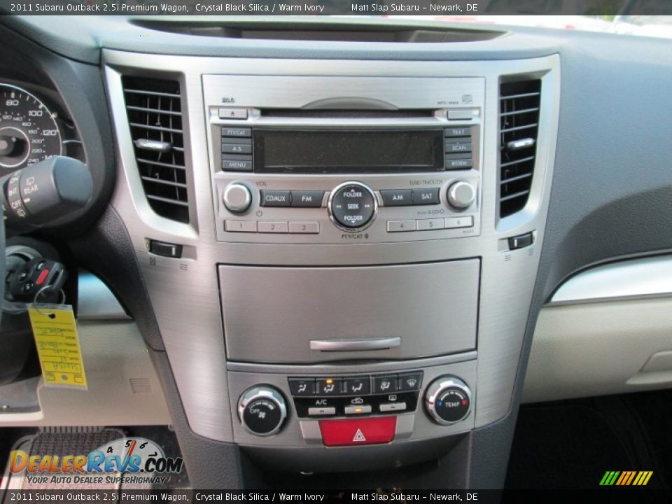 2011 Subaru Outback 2.5i Premium Wagon Crystal Black Silica / Warm Ivory Photo #25
