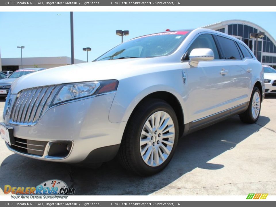 2012 Lincoln MKT FWD Ingot Silver Metallic / Light Stone Photo #2