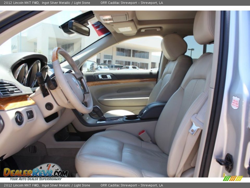 2012 Lincoln MKT FWD Ingot Silver Metallic / Light Stone Photo #16