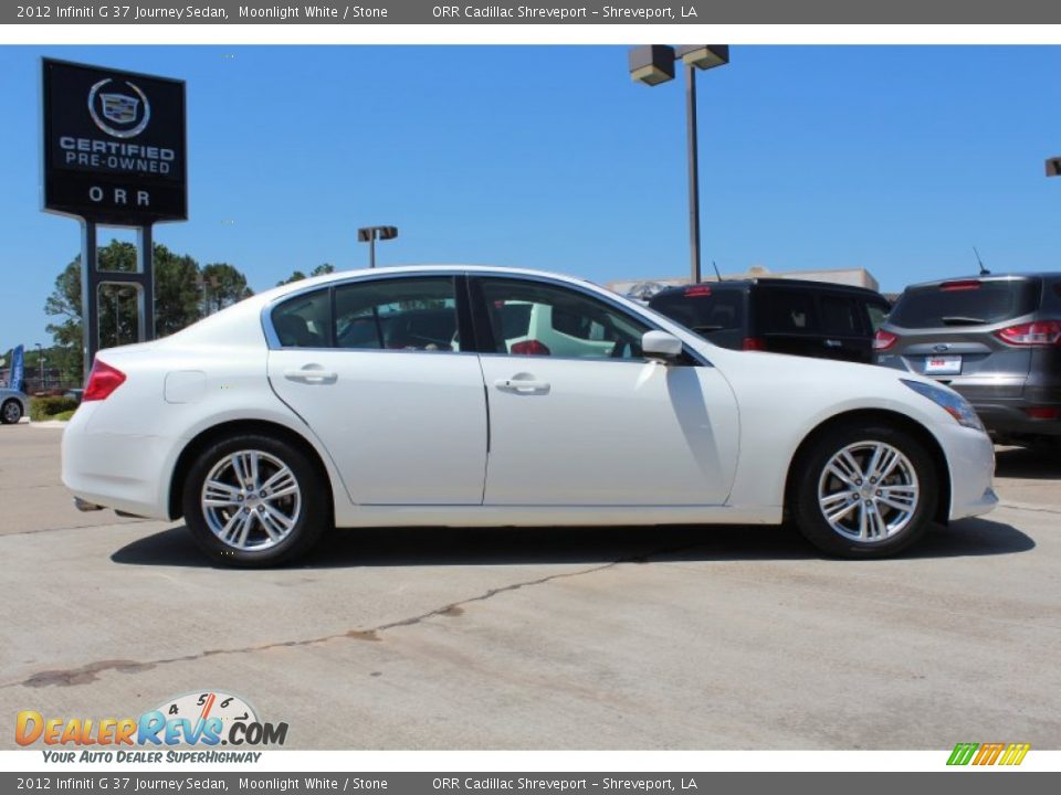 2012 Infiniti G 37 Journey Sedan Moonlight White / Stone Photo #6
