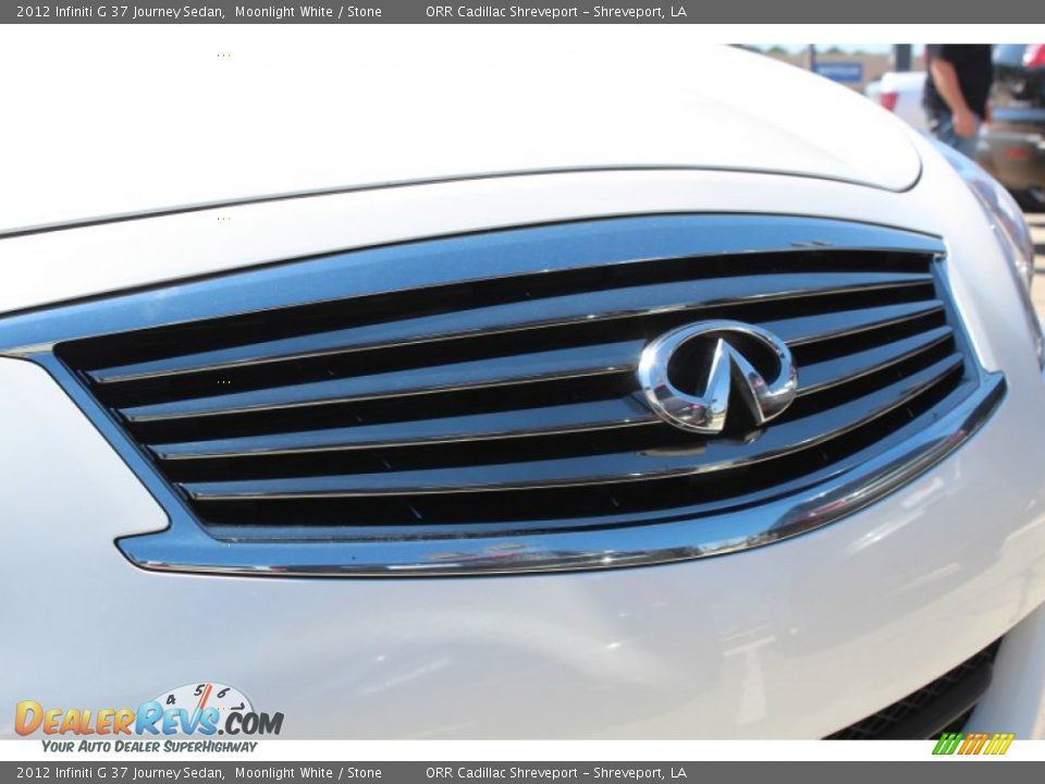 2012 Infiniti G 37 Journey Sedan Moonlight White / Stone Photo #9