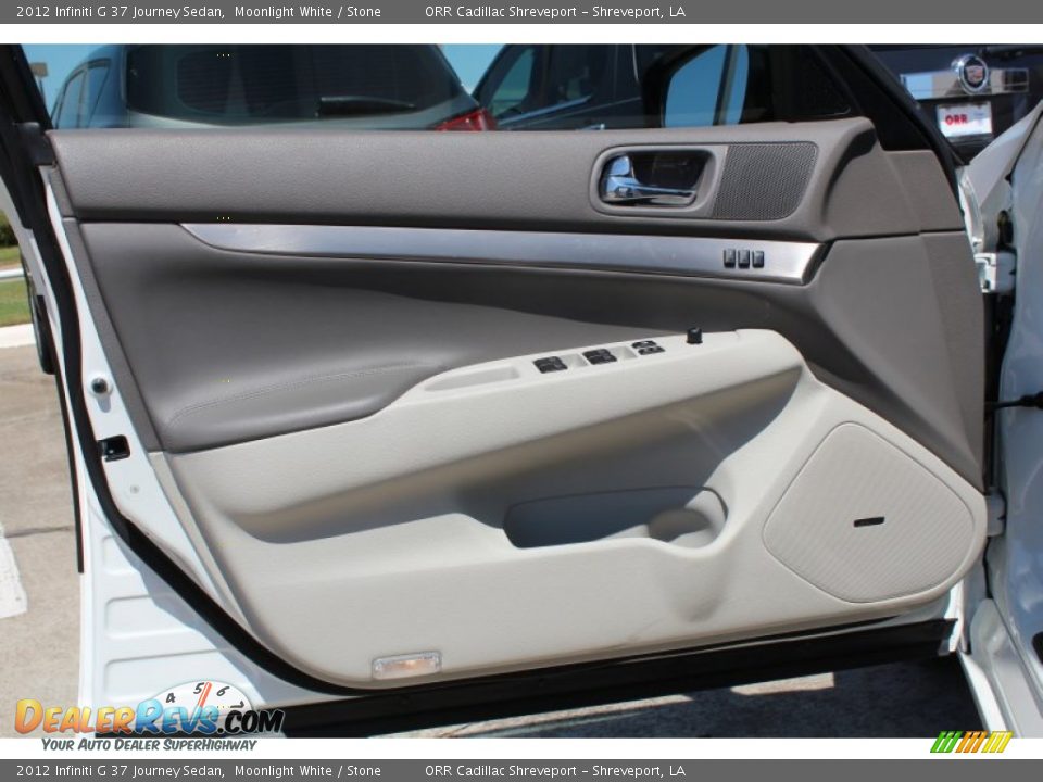 2012 Infiniti G 37 Journey Sedan Moonlight White / Stone Photo #15
