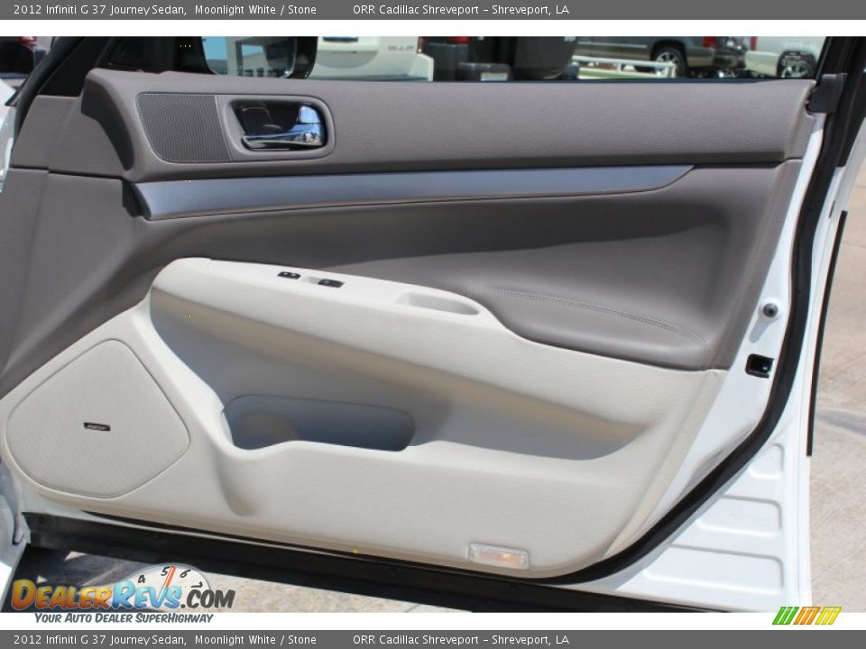 2012 Infiniti G 37 Journey Sedan Moonlight White / Stone Photo #17
