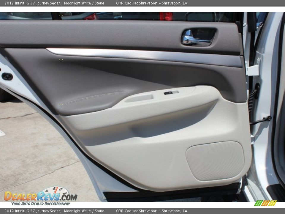 2012 Infiniti G 37 Journey Sedan Moonlight White / Stone Photo #19