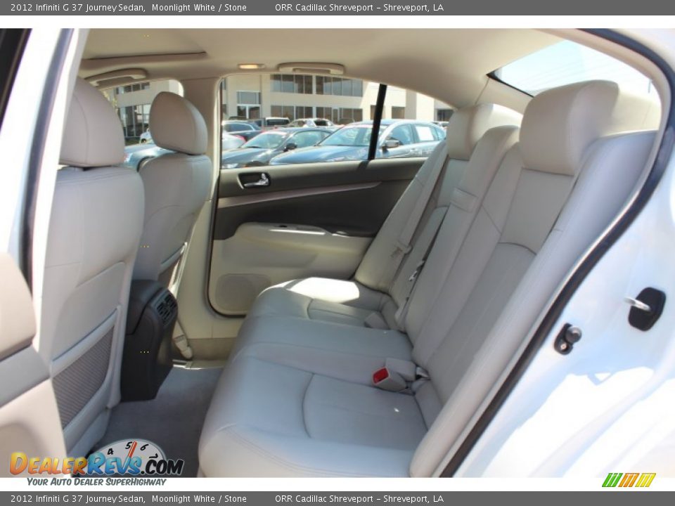 2012 Infiniti G 37 Journey Sedan Moonlight White / Stone Photo #20