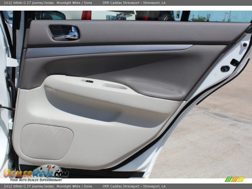 2012 Infiniti G 37 Journey Sedan Moonlight White / Stone Photo #21