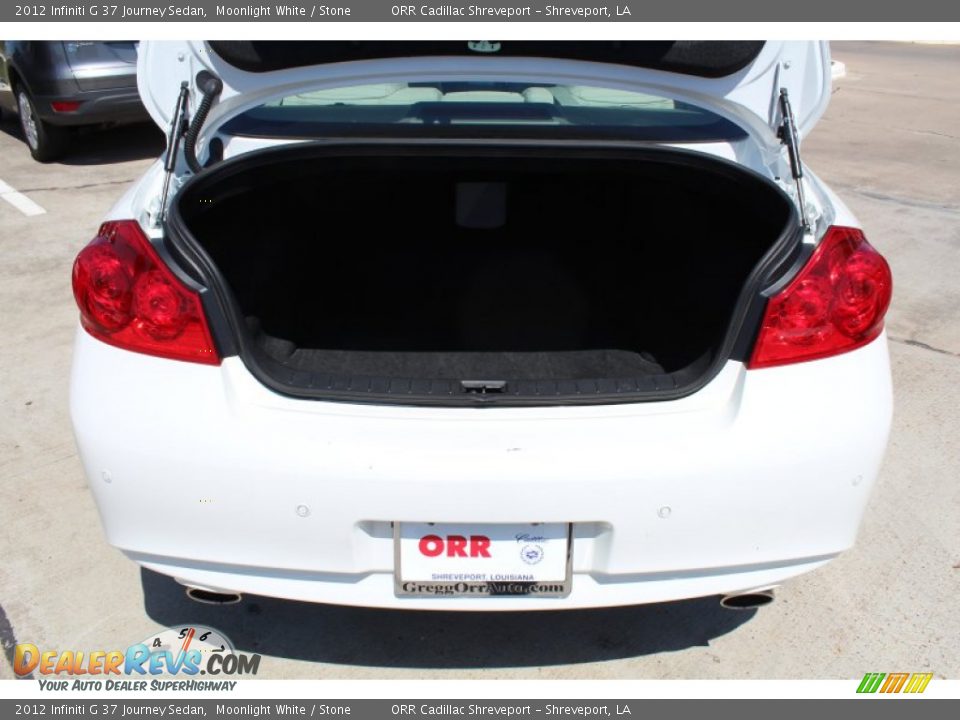 2012 Infiniti G 37 Journey Sedan Moonlight White / Stone Photo #23