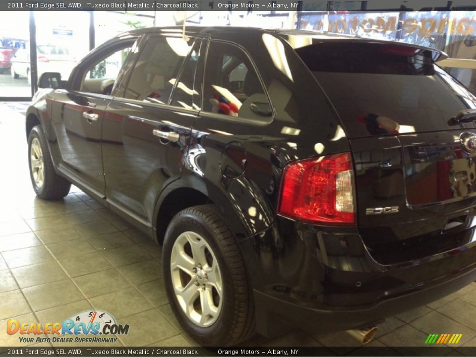 2011 Ford Edge SEL AWD Tuxedo Black Metallic / Charcoal Black Photo #3