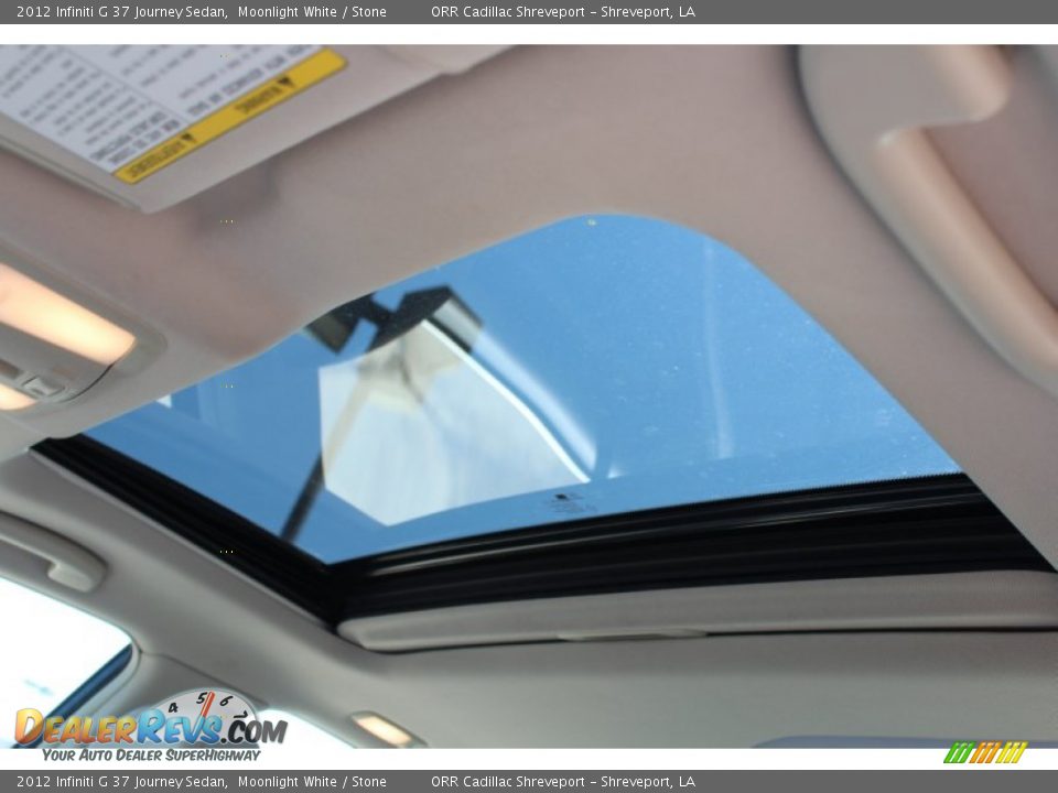 2012 Infiniti G 37 Journey Sedan Moonlight White / Stone Photo #25