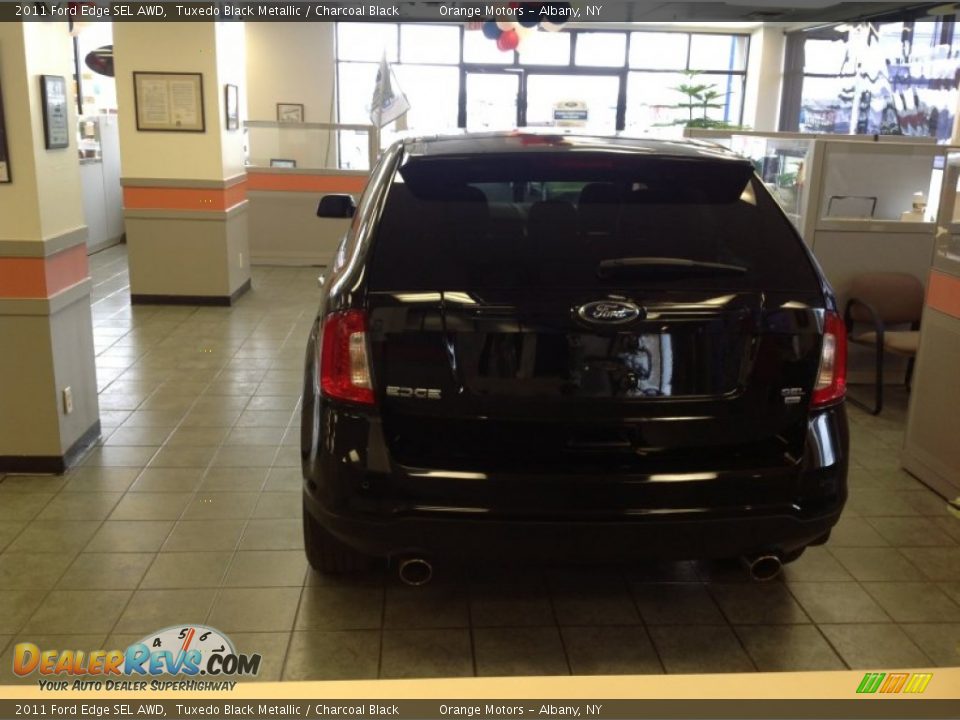 2011 Ford Edge SEL AWD Tuxedo Black Metallic / Charcoal Black Photo #4