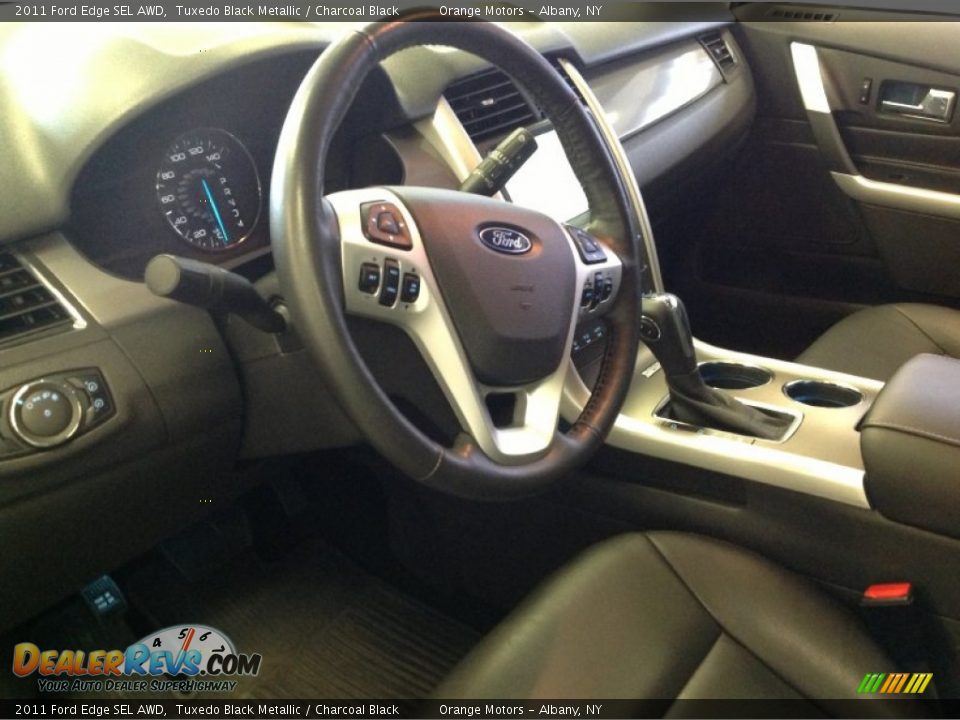 2011 Ford Edge SEL AWD Tuxedo Black Metallic / Charcoal Black Photo #7