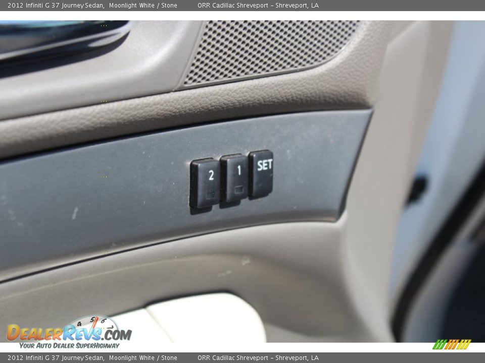 2012 Infiniti G 37 Journey Sedan Moonlight White / Stone Photo #31