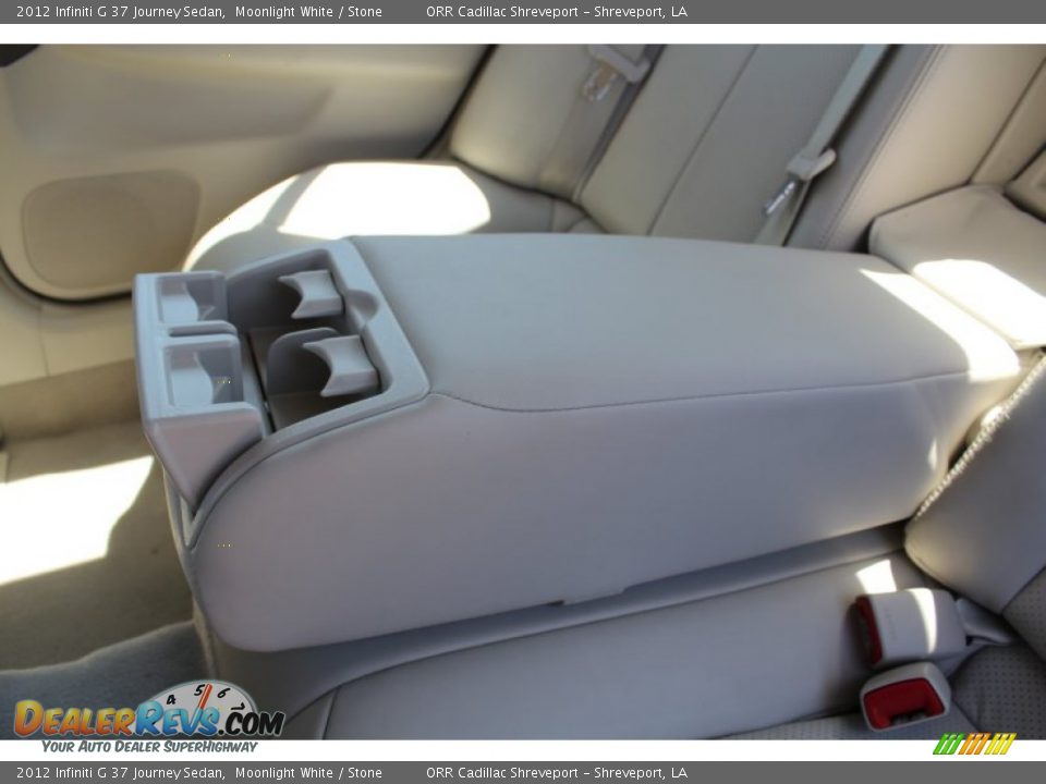 2012 Infiniti G 37 Journey Sedan Moonlight White / Stone Photo #32