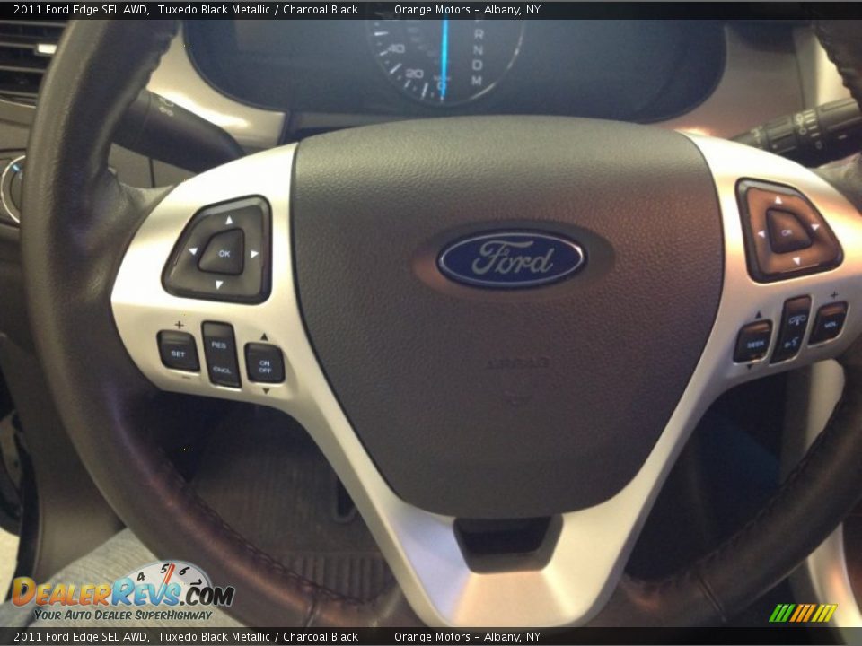 2011 Ford Edge SEL AWD Tuxedo Black Metallic / Charcoal Black Photo #11