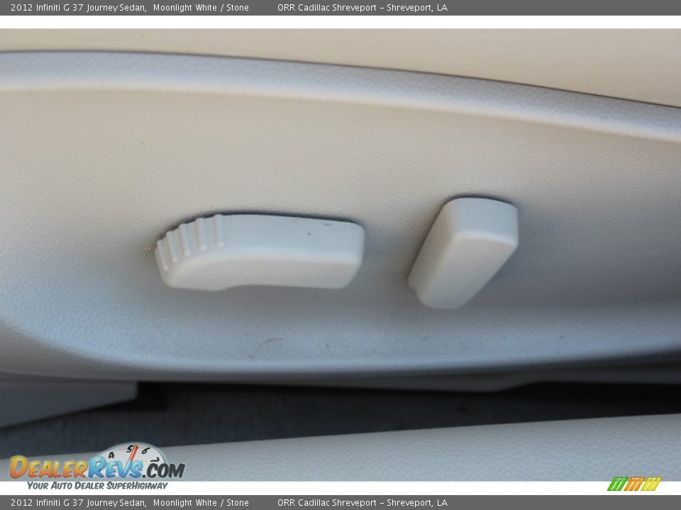 2012 Infiniti G 37 Journey Sedan Moonlight White / Stone Photo #34