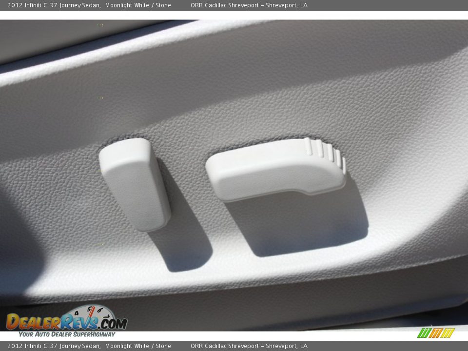 2012 Infiniti G 37 Journey Sedan Moonlight White / Stone Photo #35