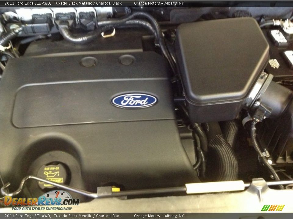 2011 Ford Edge SEL AWD Tuxedo Black Metallic / Charcoal Black Photo #15