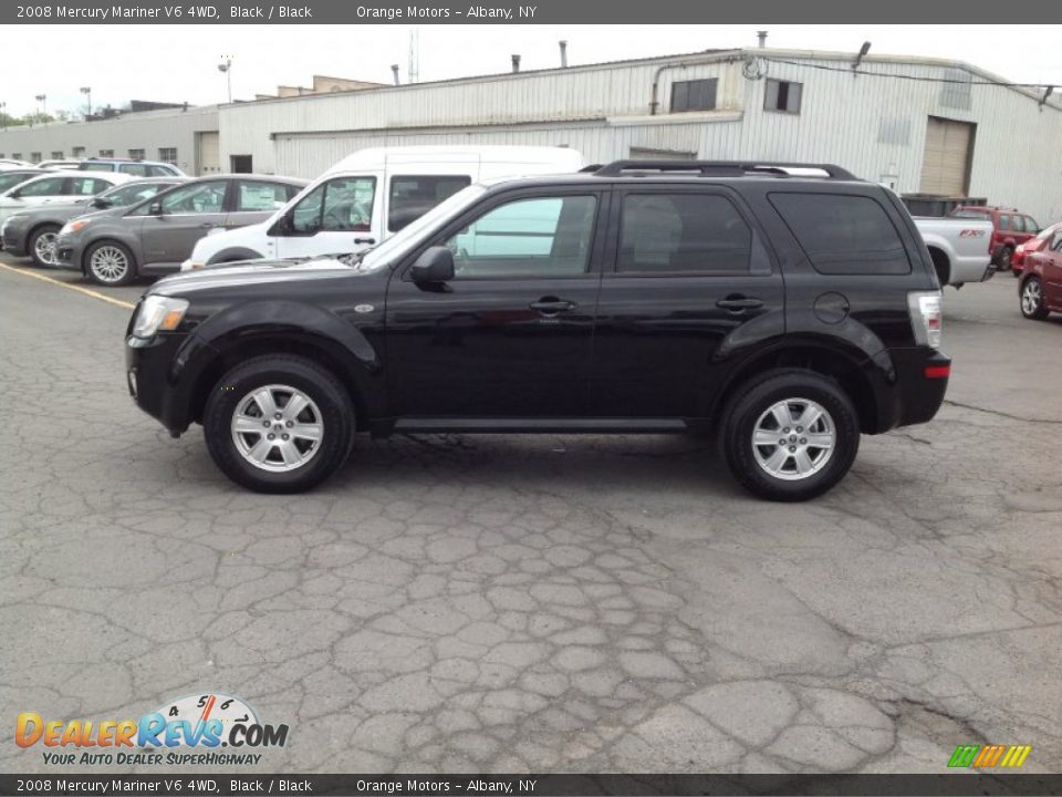 2008 Mercury Mariner V6 4WD Black / Black Photo #2