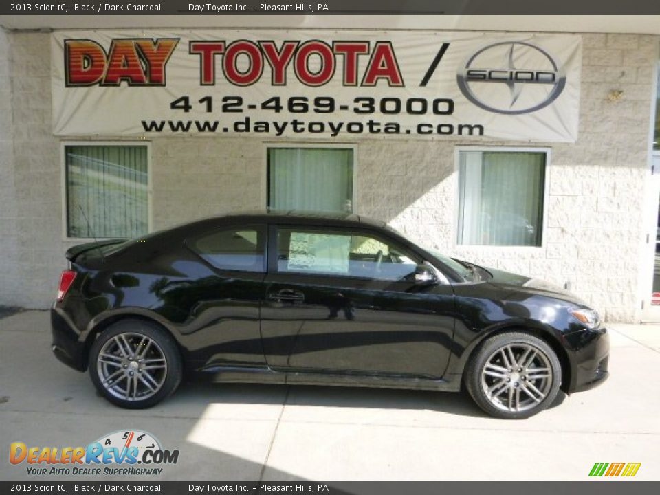 2013 Scion tC Black / Dark Charcoal Photo #1